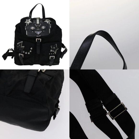 PRADA Backpack Nylon Black Auth 112941V - Picture 14 of 15